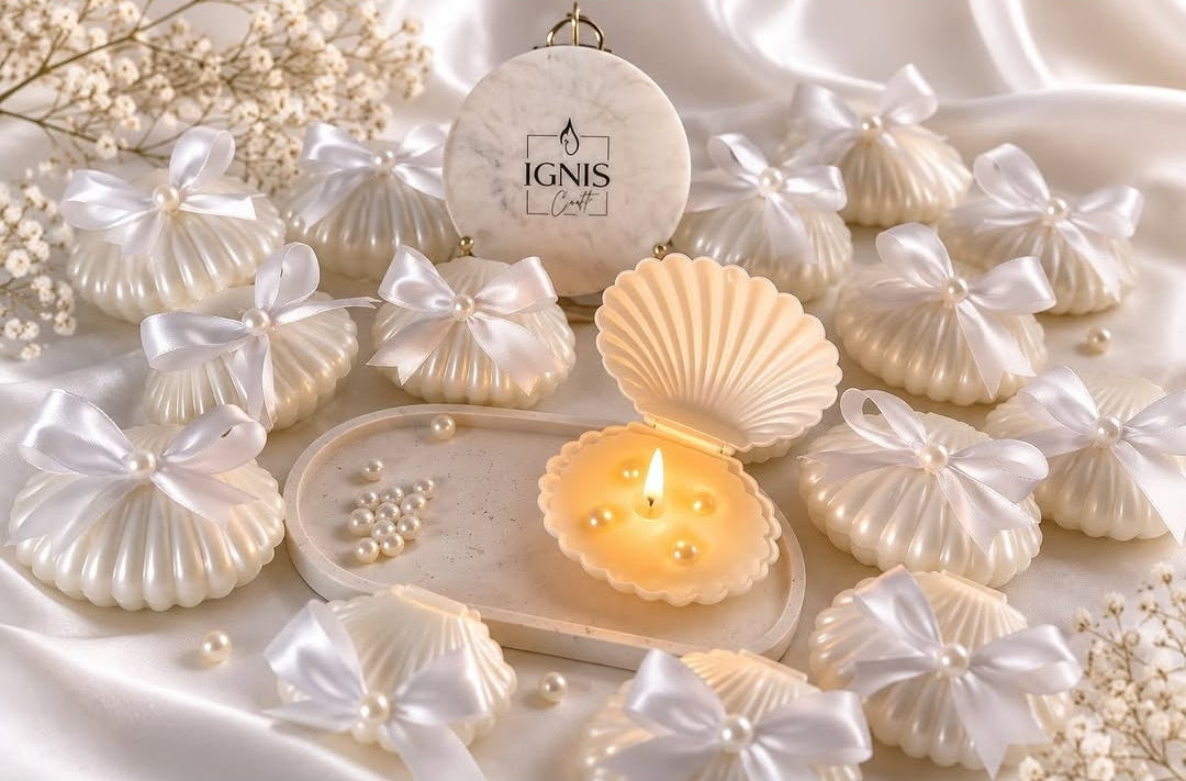 Pearl Shell Souvenir Candle